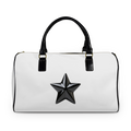 b.emmanuel "Estrella Cerámica" Leather Travel Bag Blanco