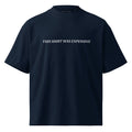 black t-shirt with a printed logo 